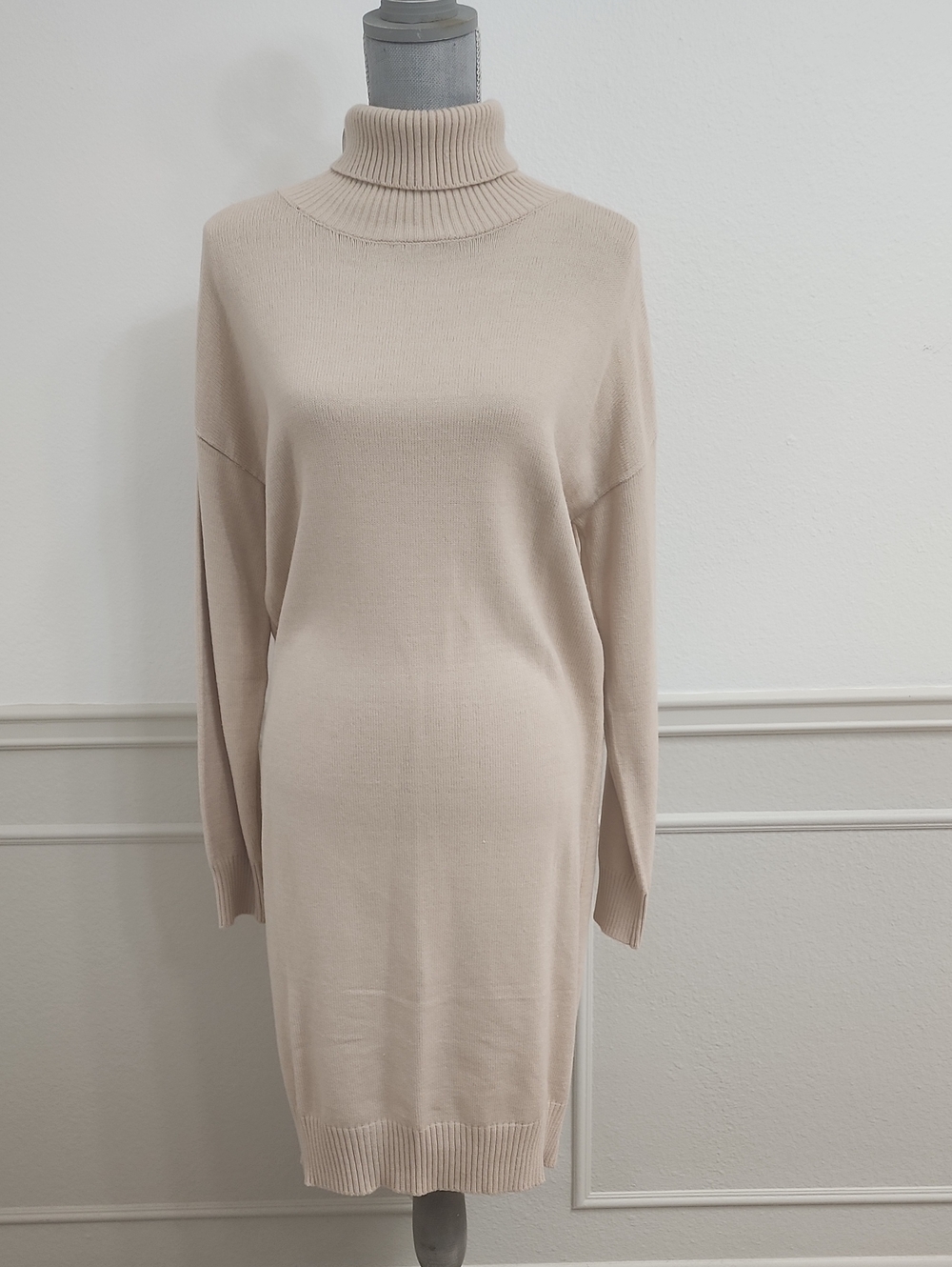 Forever 21 NWT Cozy Ribbed Turtleneck Sweater Dress Size 0X - Picture 1 of 9